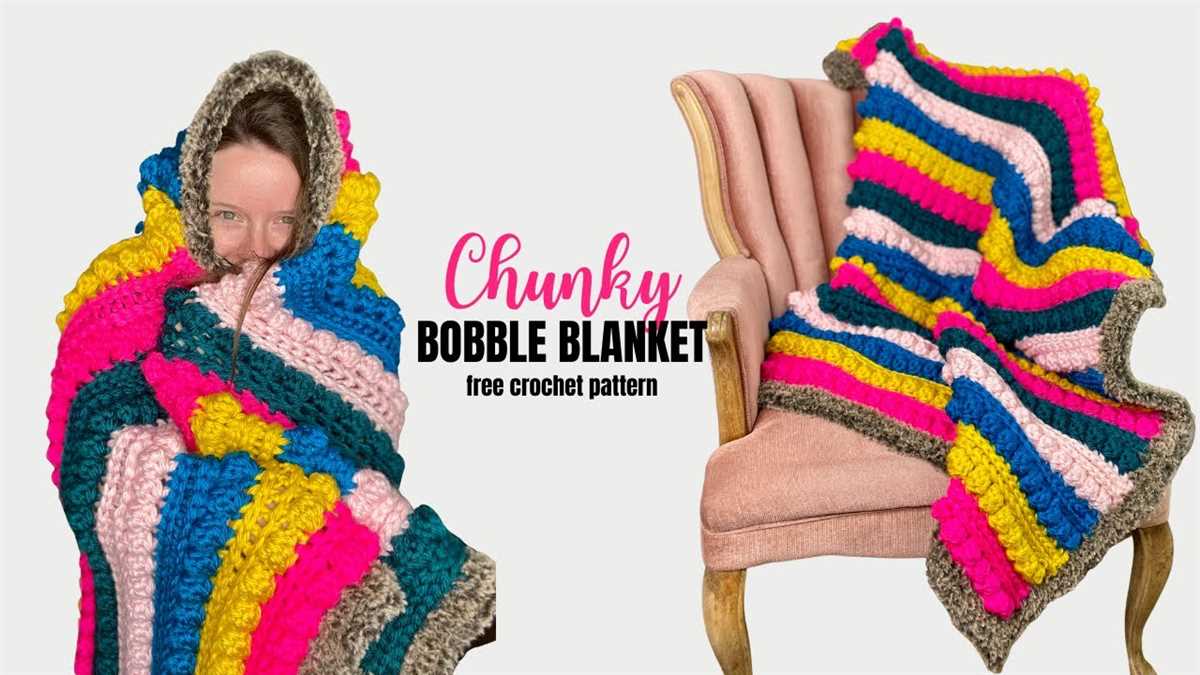 Bobble blanket knitting pattern