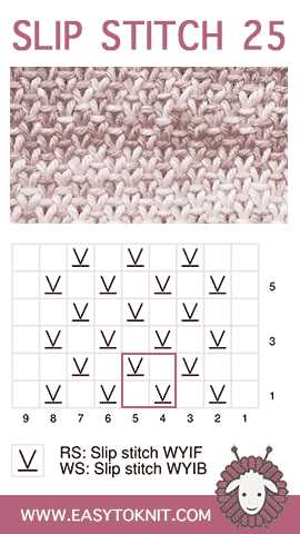 Slip stitch knitting patterns for beginners