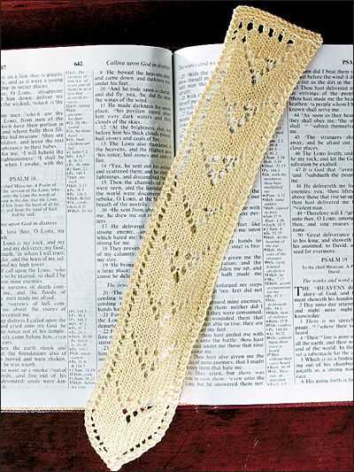 Bookmark knitting pattern