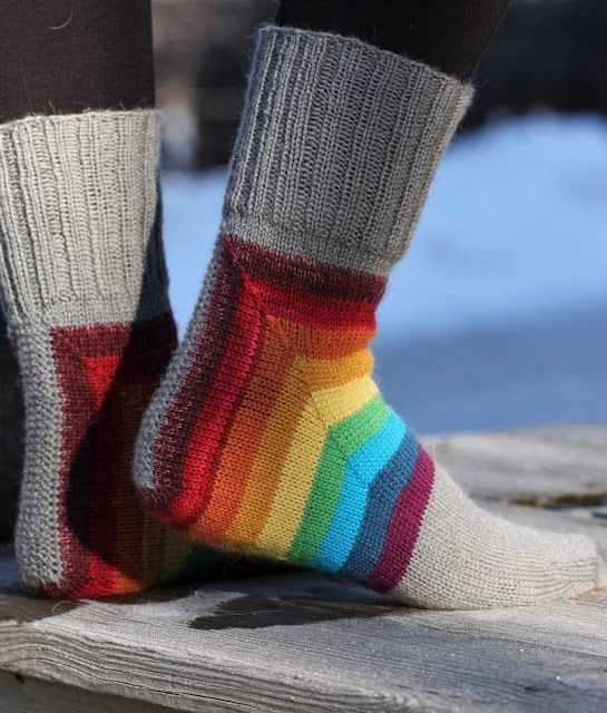 Boot sock knitting pattern