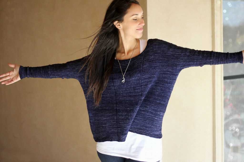 Boxy sweater knitting pattern