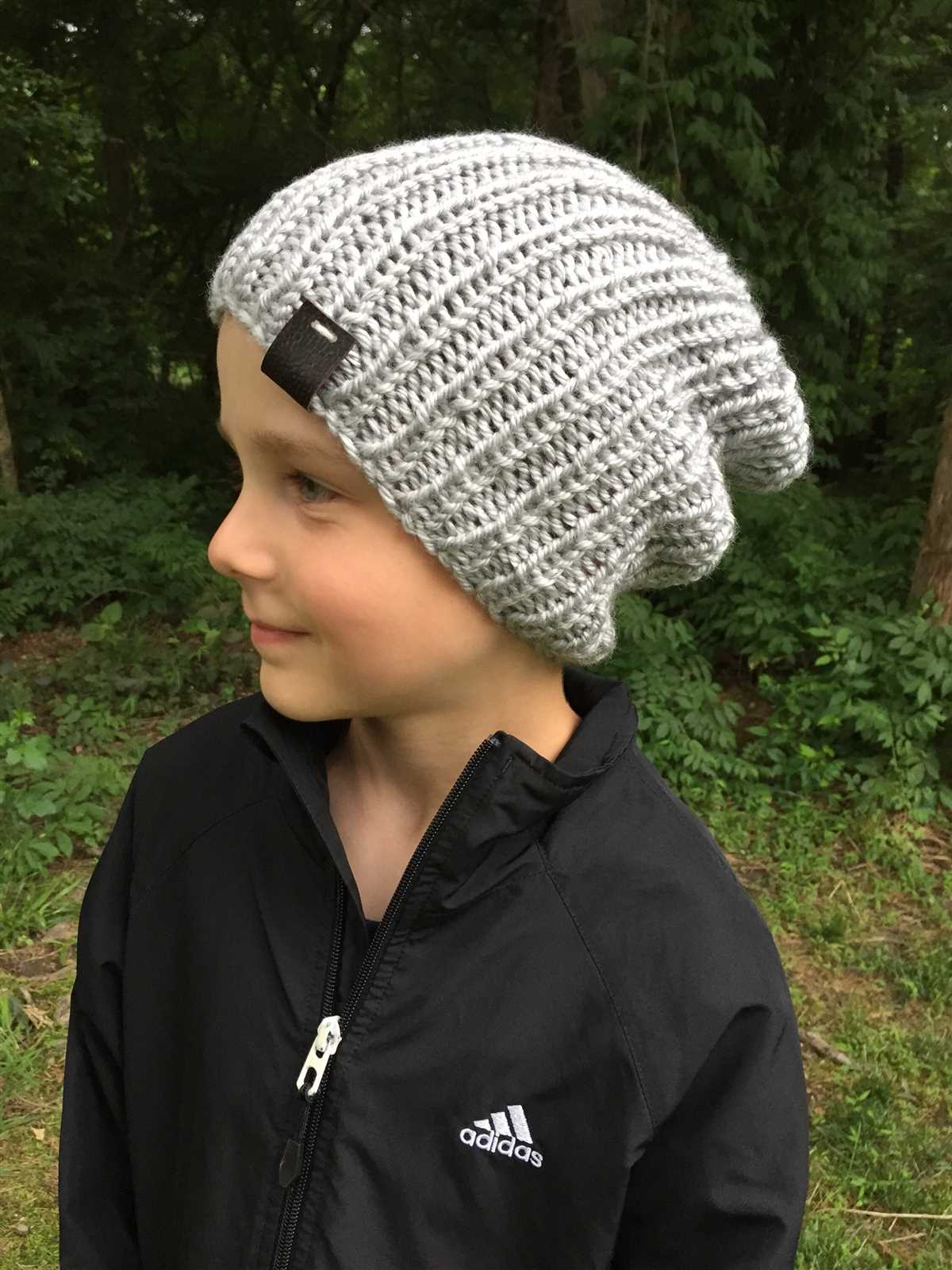 Boys knit hat pattern