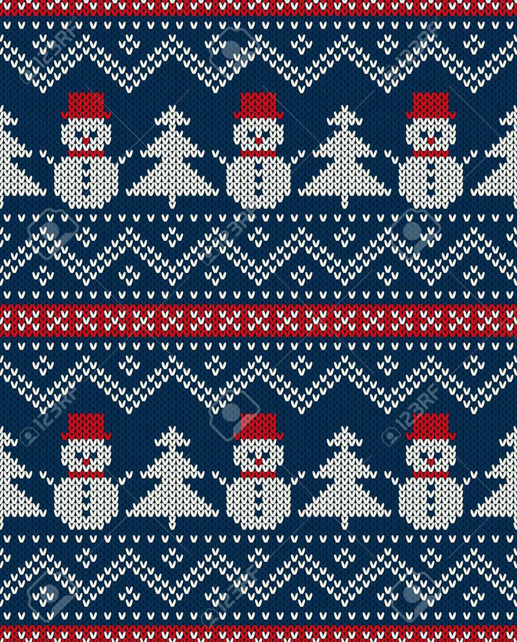 Christmas knit sweater patterns