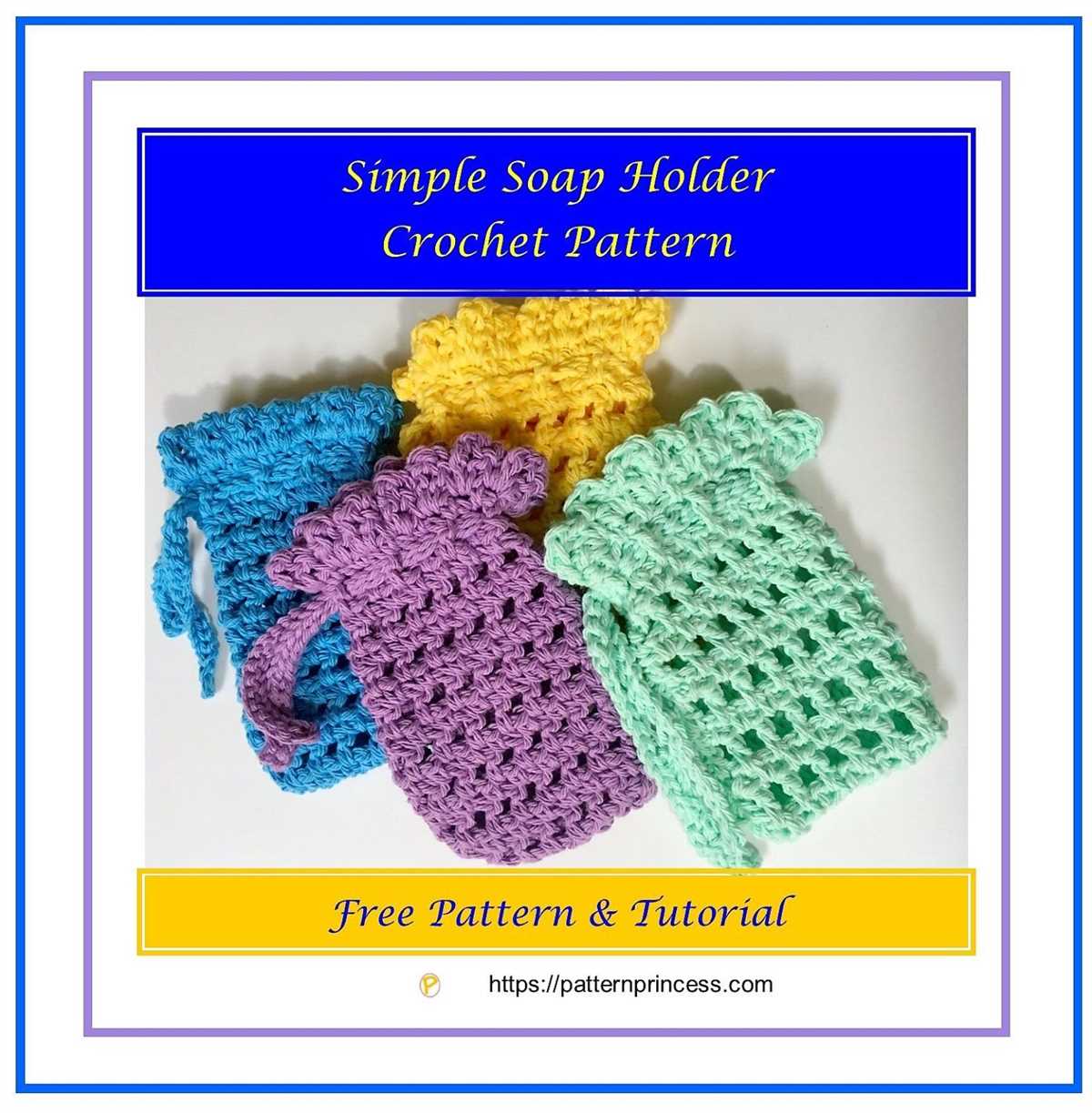 Knitted soap bag pattern