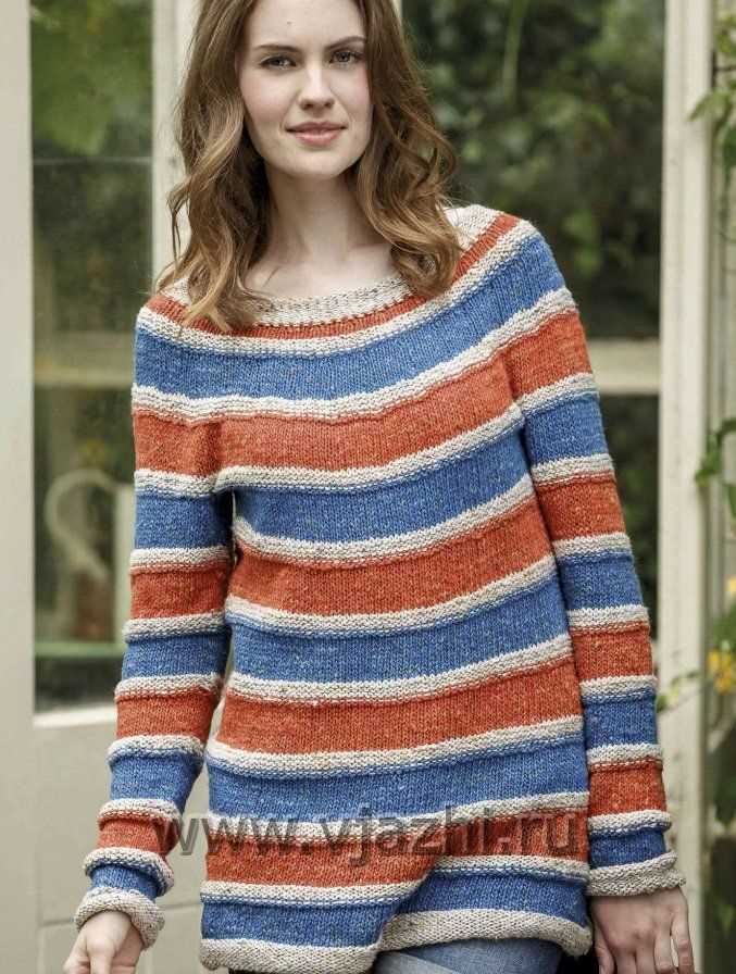 Ladies slouchy jumper knitting pattern