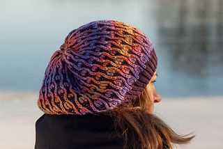 Brioche hat knit pattern