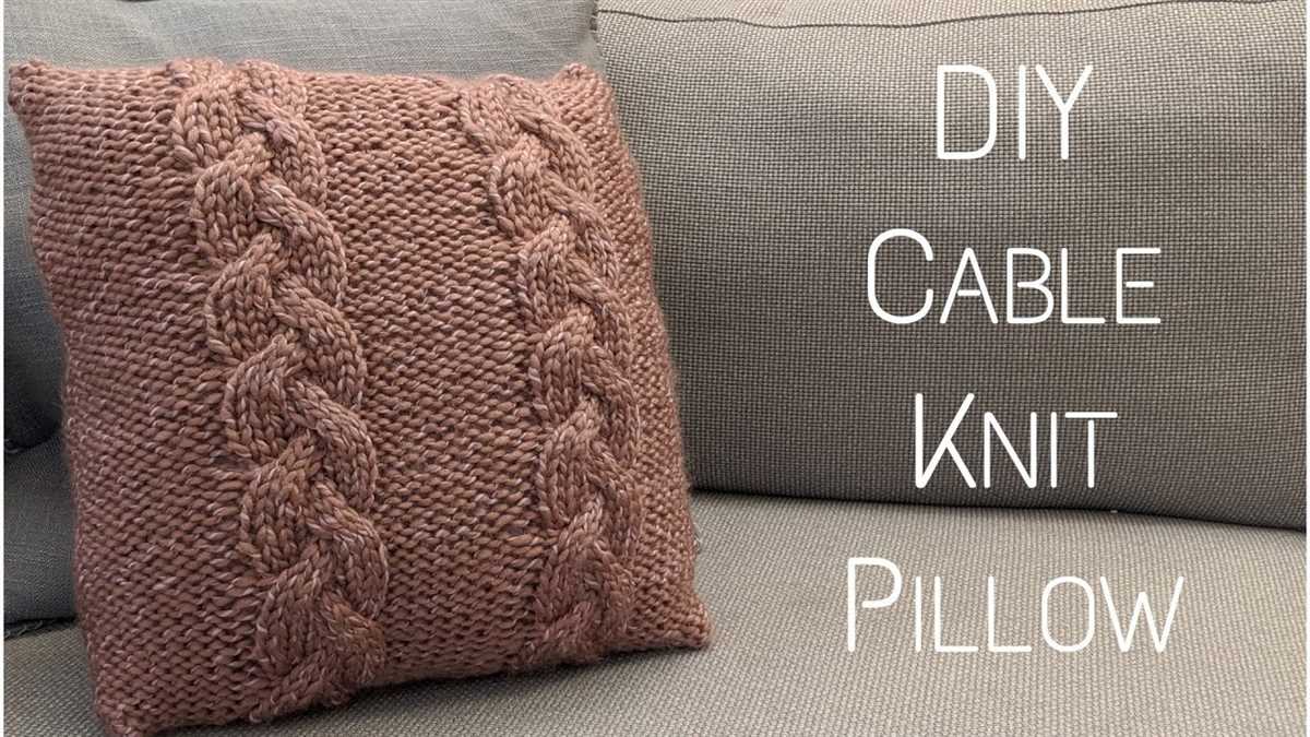 Free knitted pillow cover patterns