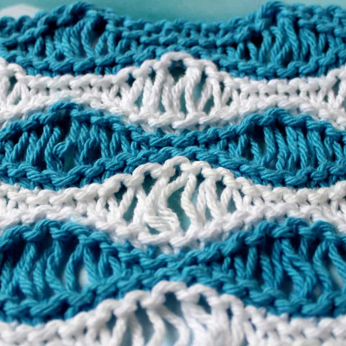 How to knit wave pattern