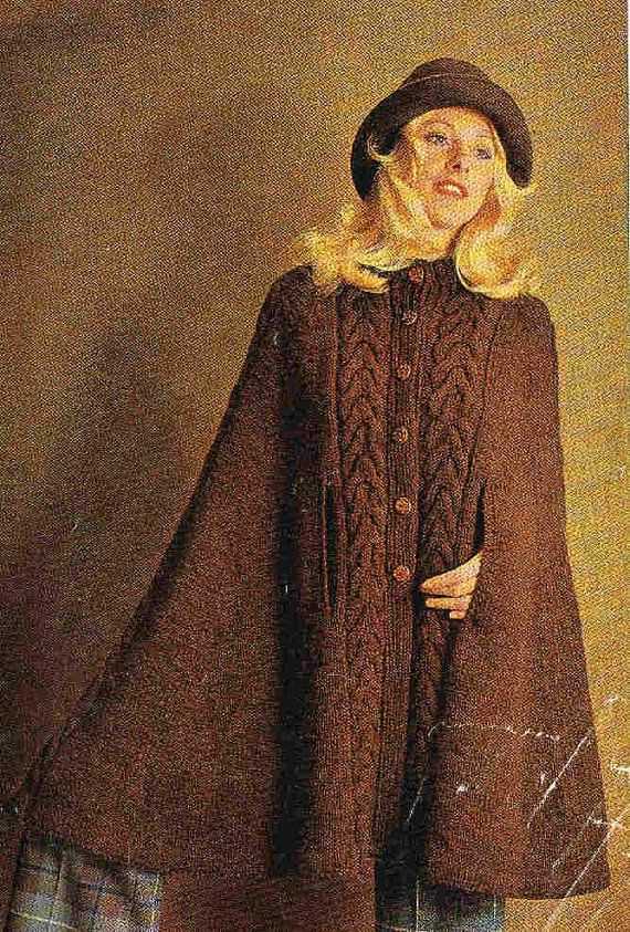 Ladies cape knitting pattern