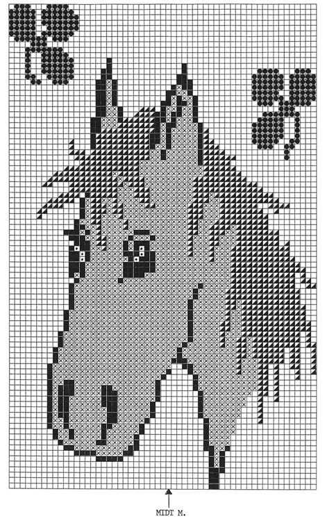 Horse knitting pattern