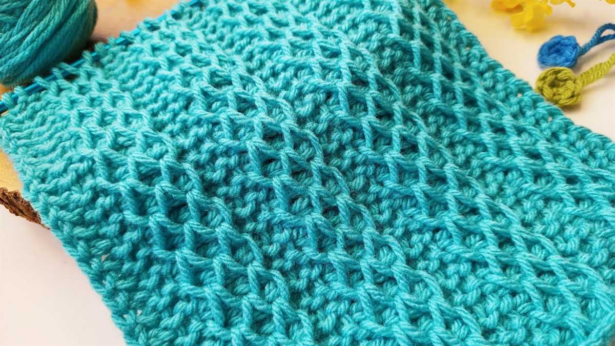 Bubble stitch blanket knitting pattern