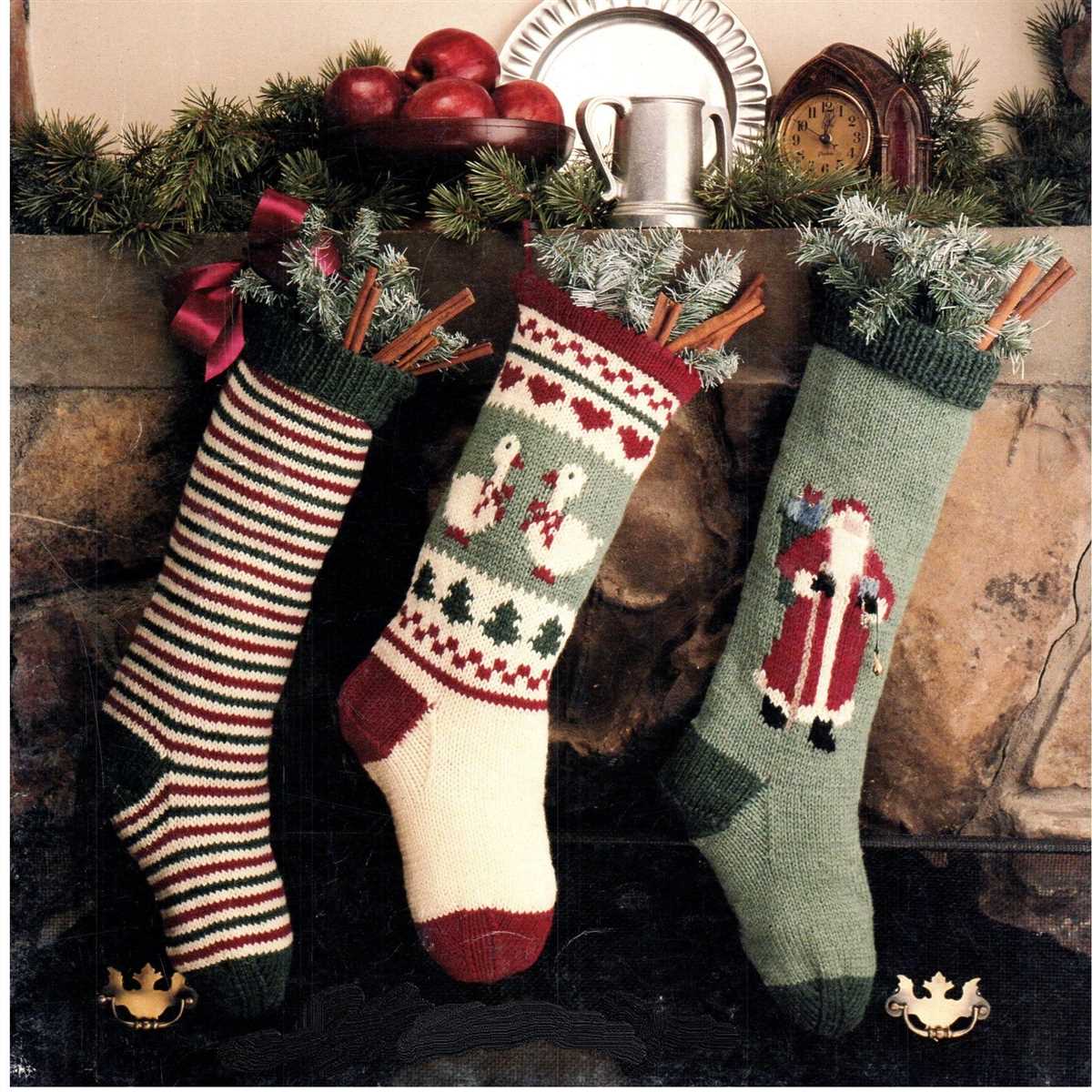 Bulky knit christmas stocking pattern