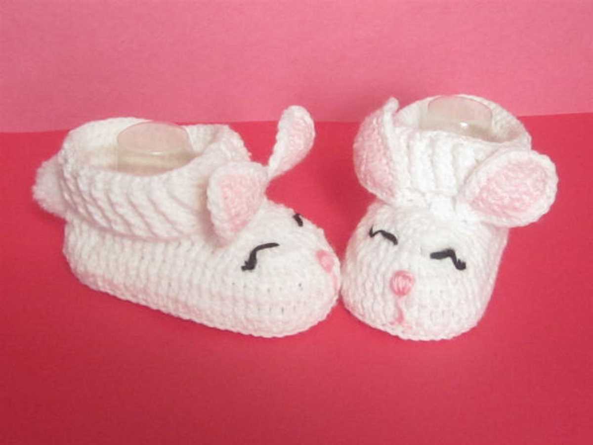 Bunny booties knitting pattern free