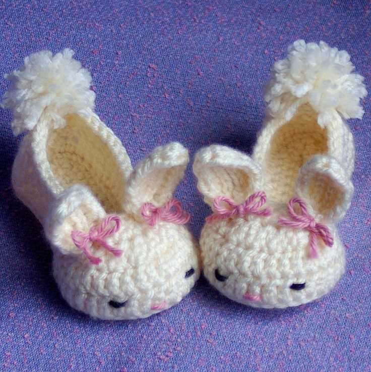 Bunny booties knitting pattern free