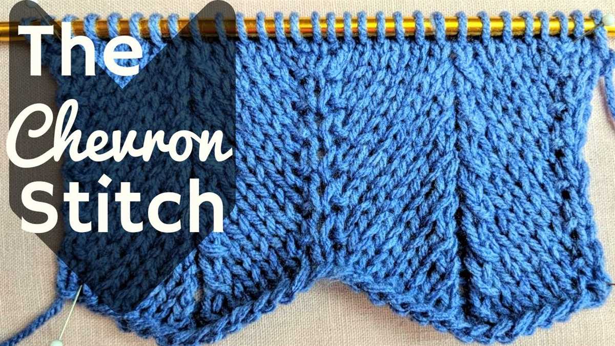 Chevron scarf knitting pattern free