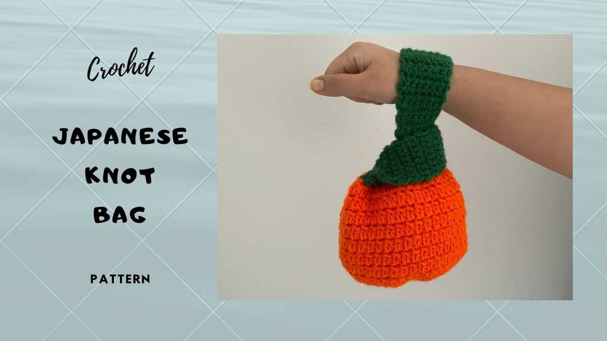 Knit japanese knot bag pattern