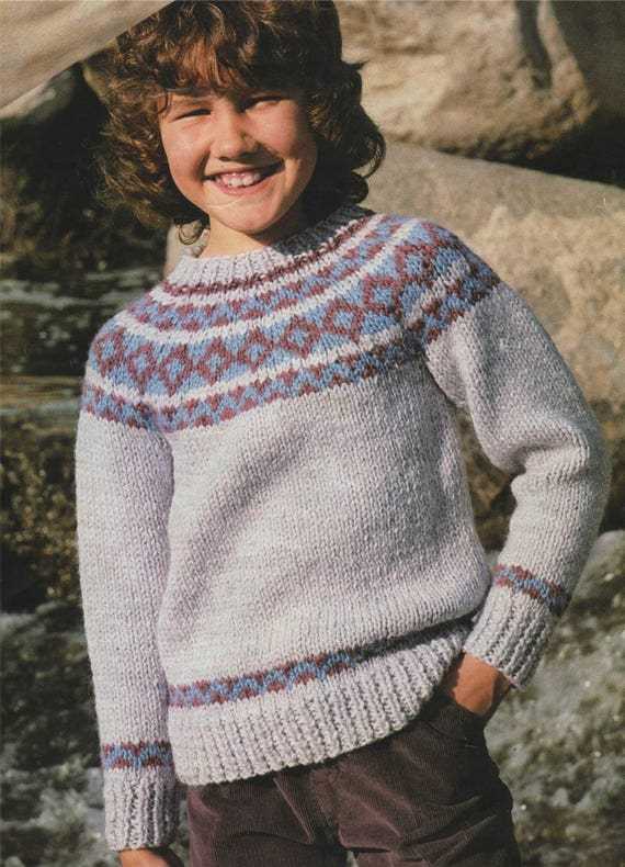 Free childrens jumper knitting patterns