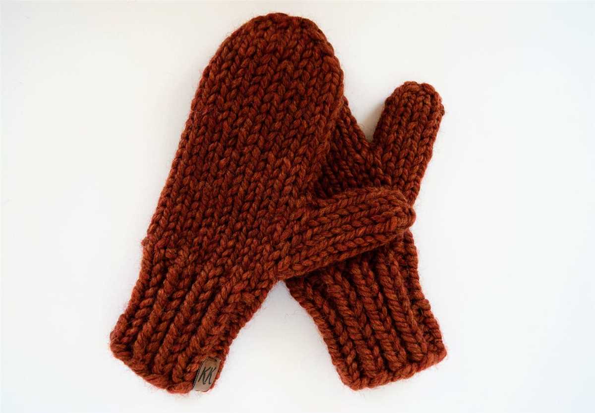 Free knitting pattern for mittens on circular needles