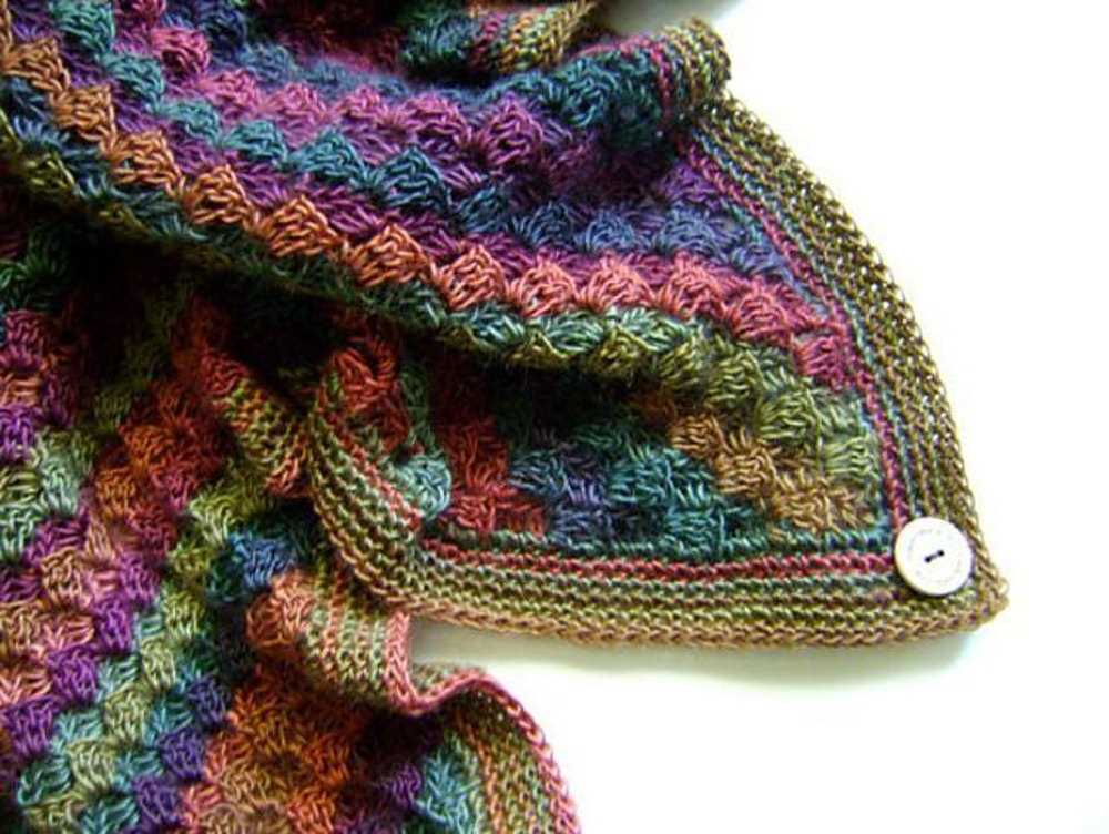 Blanket scarf knitting pattern