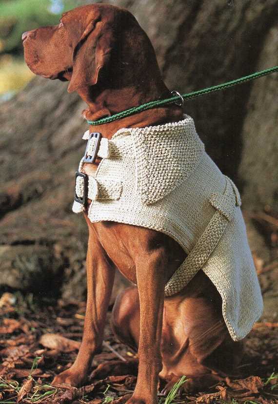 Knit dog jacket pattern