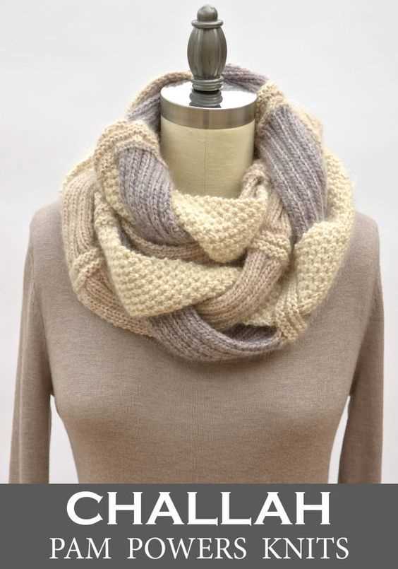 Infinity scarf knitting pattern seed stitch