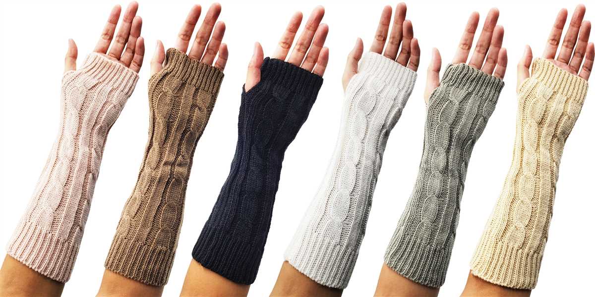 Cable knit arm warmers pattern