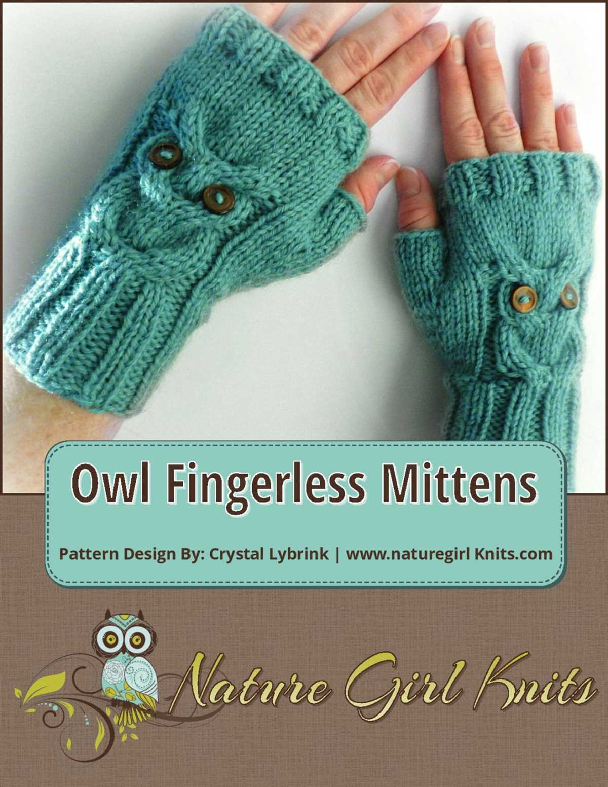 Cable knit fingerless gloves pattern