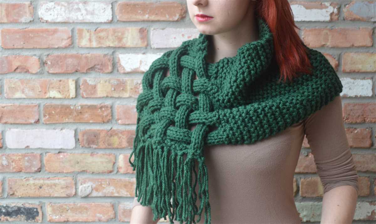 Cable knit snood pattern