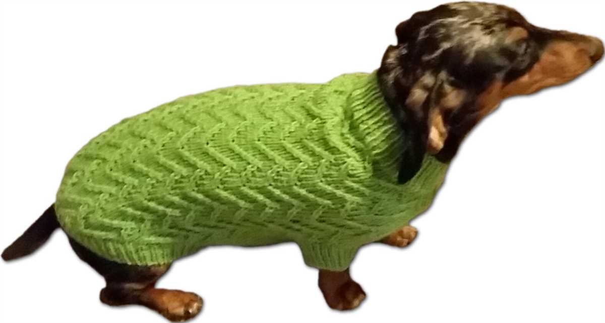 Cable knit dog sweater pattern