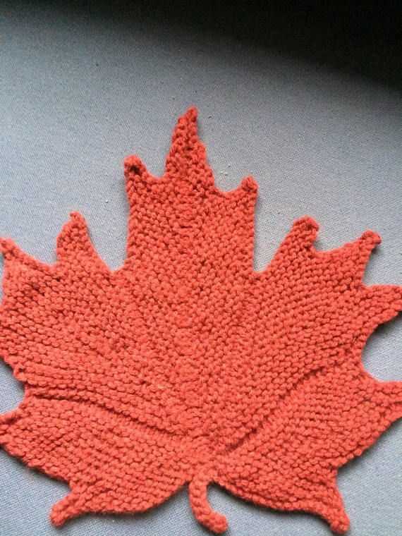 Canadian maple leaf knitting pattern