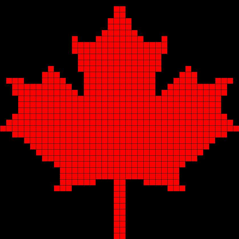 Canadian maple leaf knitting pattern