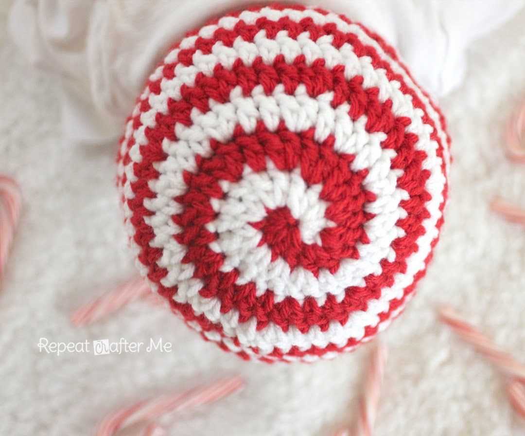 Candy cane hat knitting pattern