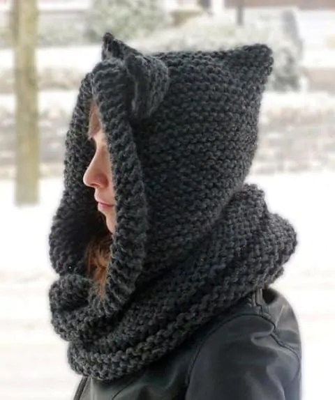 Cat hoodie knitting pattern