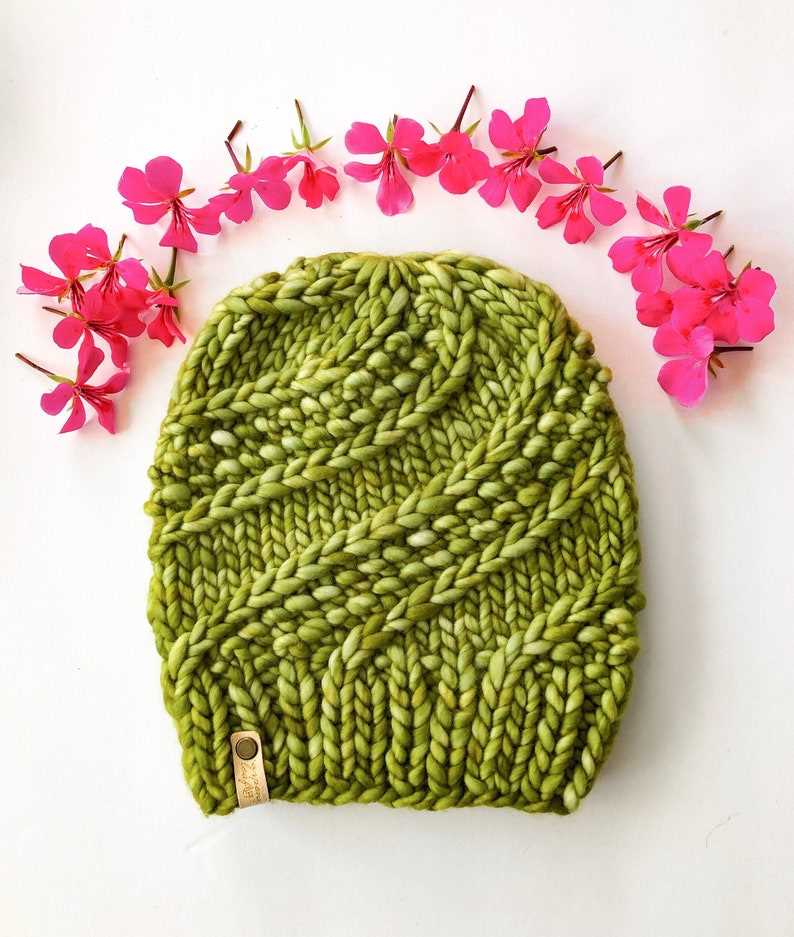 Bulky yarn knit headband pattern
