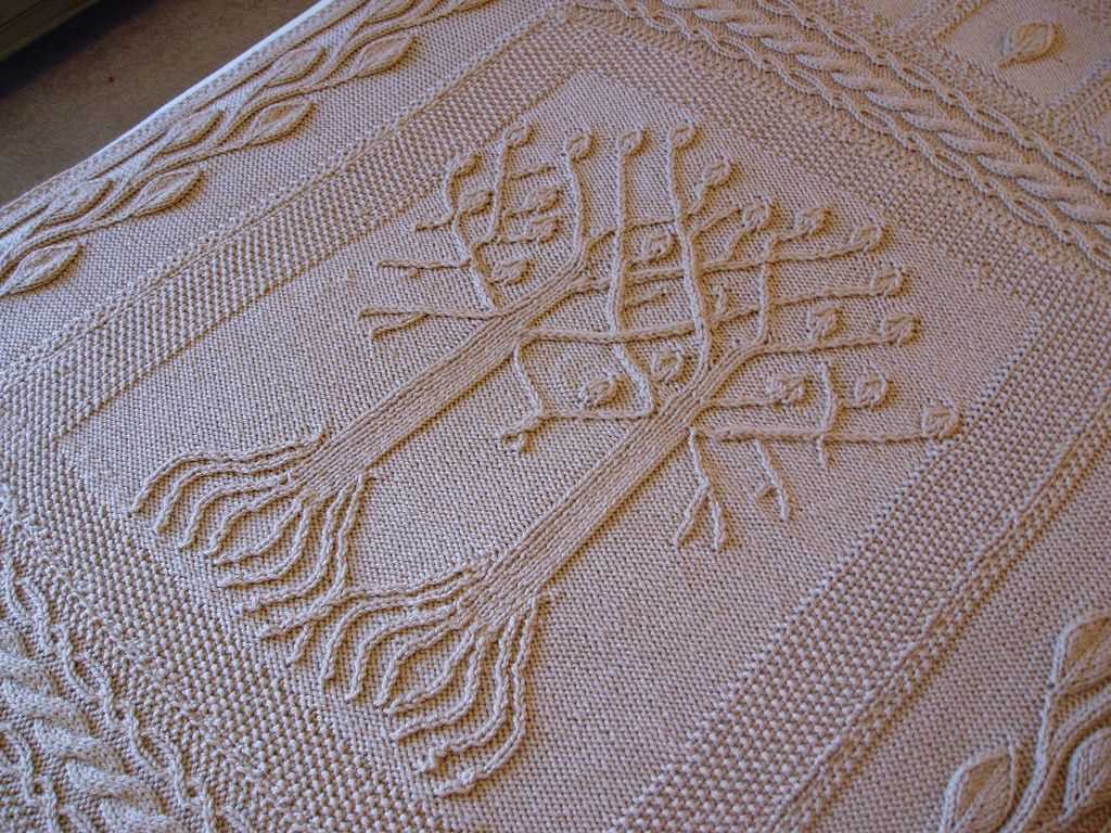 Knitted wedding blanket pattern