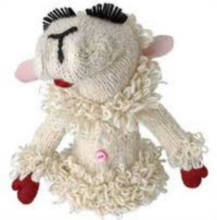 Lamb chop puppet knitting pattern