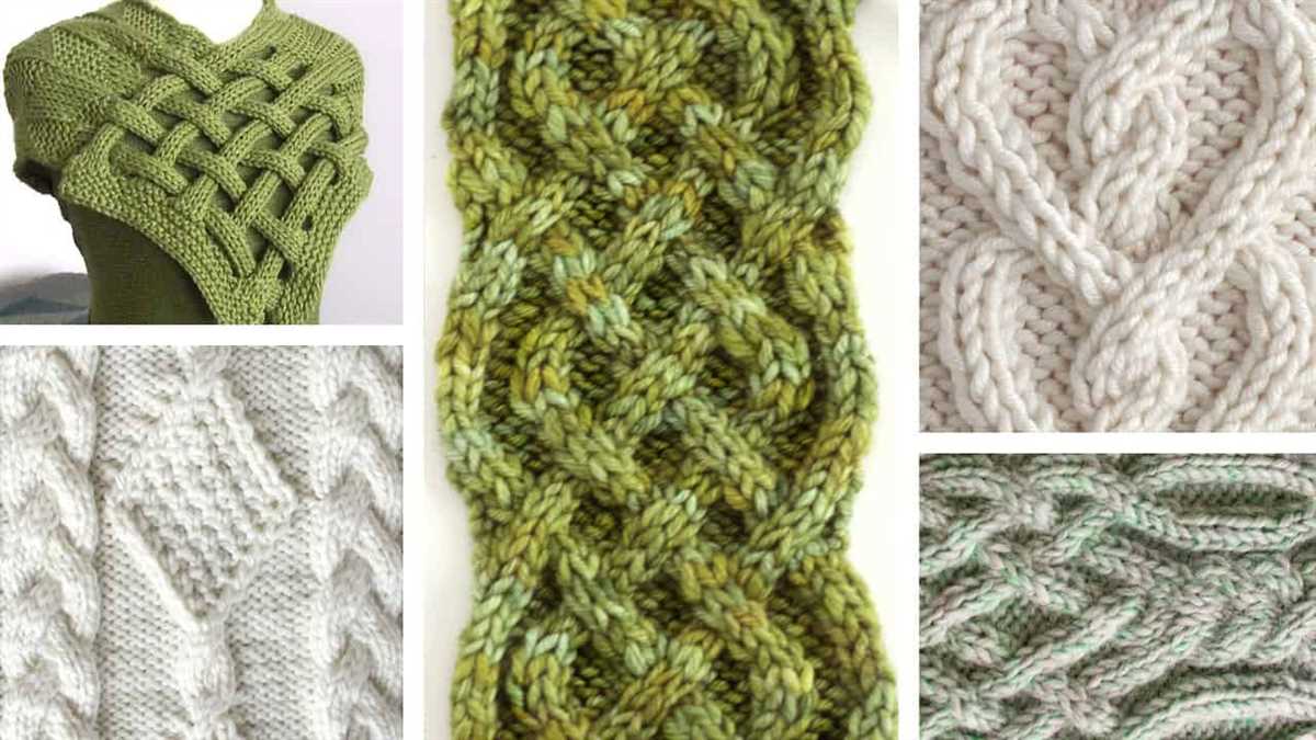 Celtic knot knitting pattern