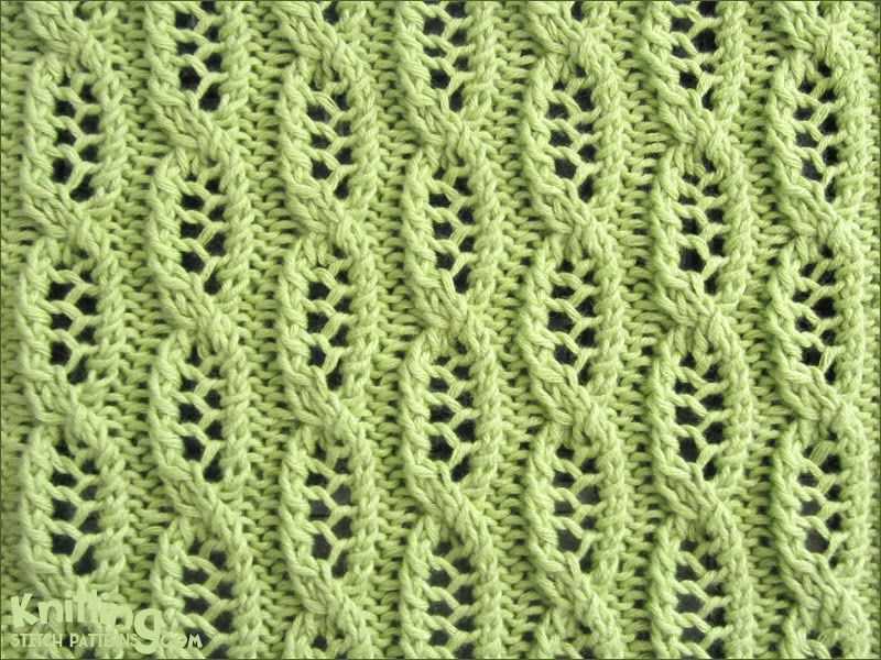 Lace and cable knitting patterns