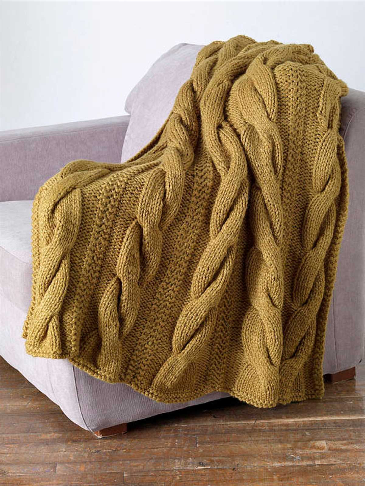 Adult blanket knitting pattern