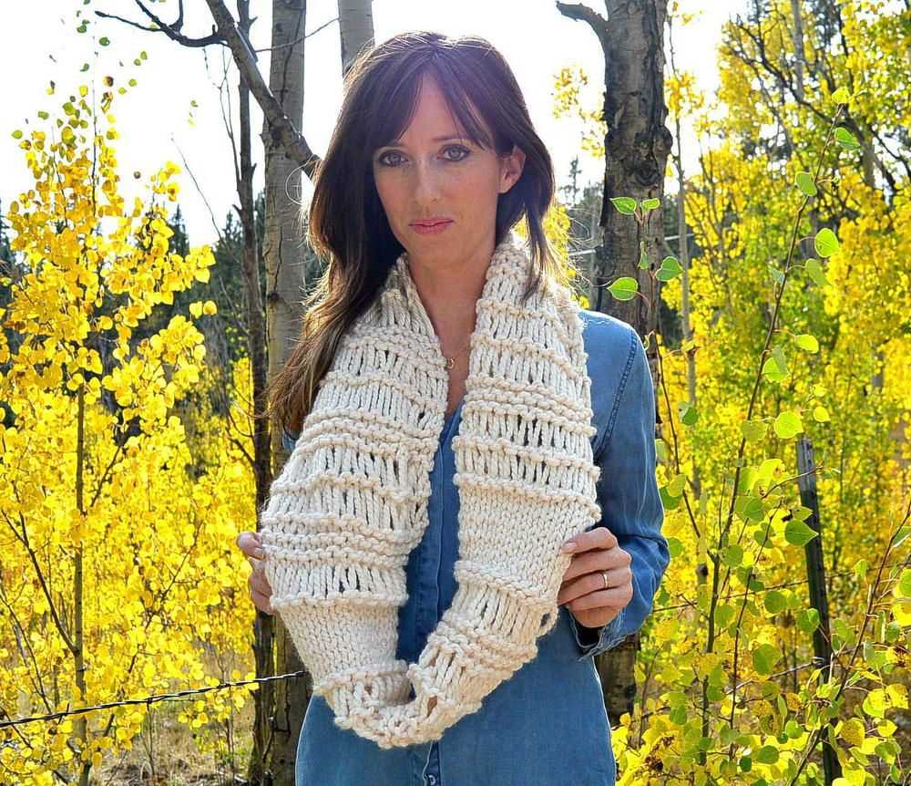 Challah infinity scarf knit pattern free