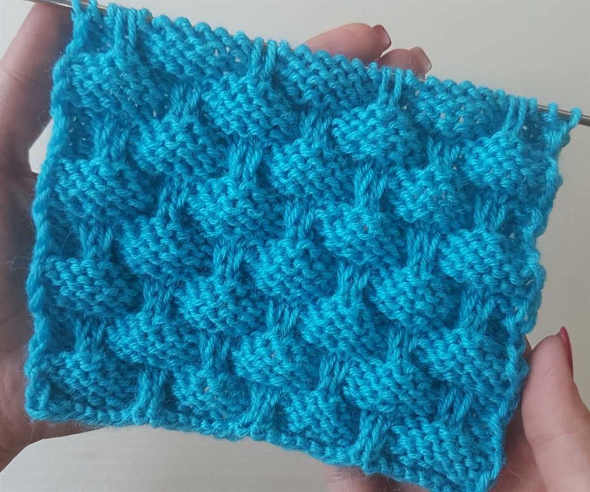 Checker stitch knitting pattern