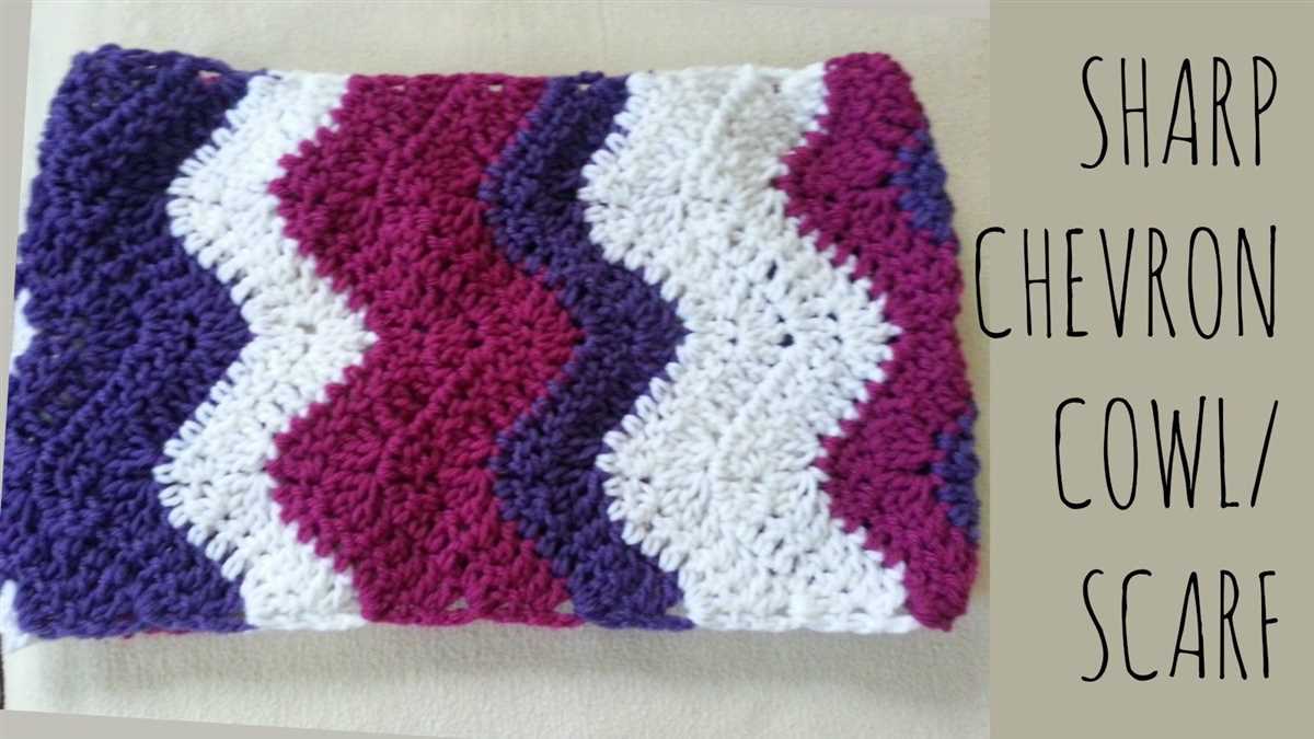 Chevron scarf knitting pattern free