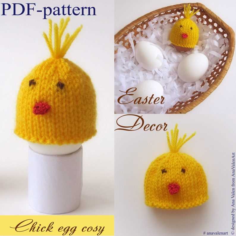 Chicken egg cosy knitting pattern