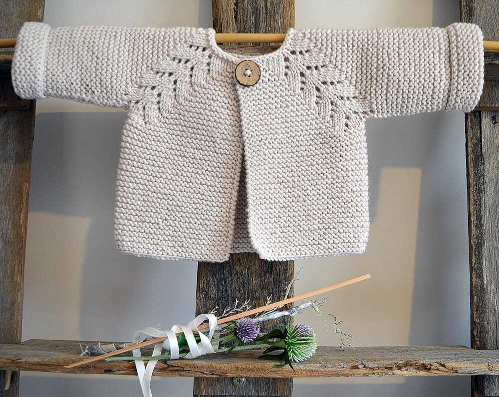 Child's top down cardigan knitting pattern