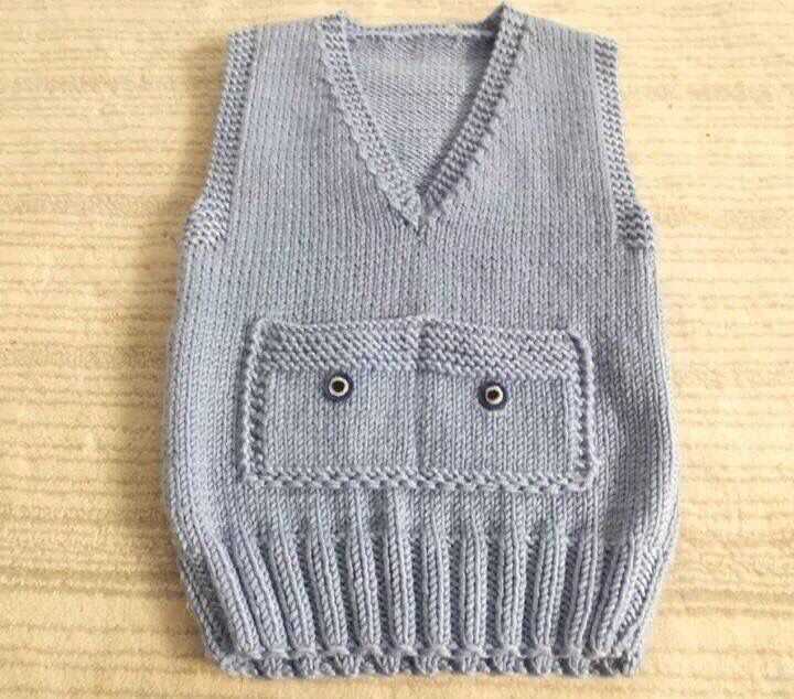 Child's vest pattern knitting