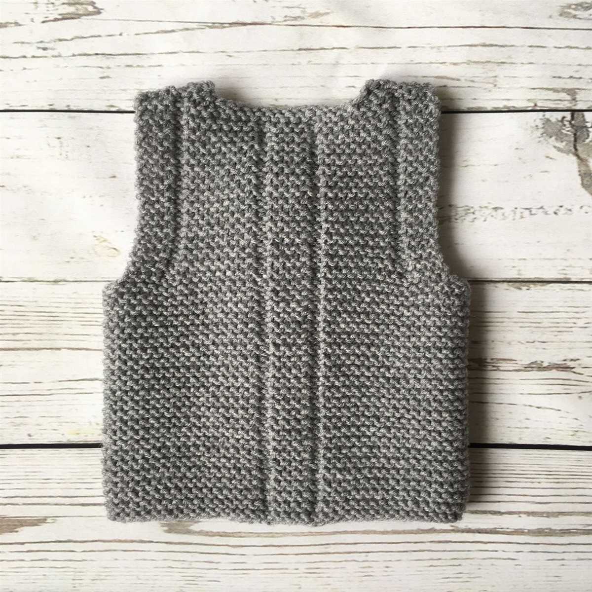 Child's vest pattern knitting