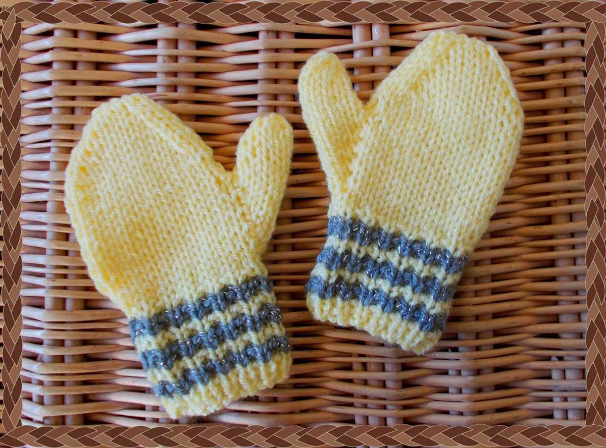 Children's knitted gloves free pattern