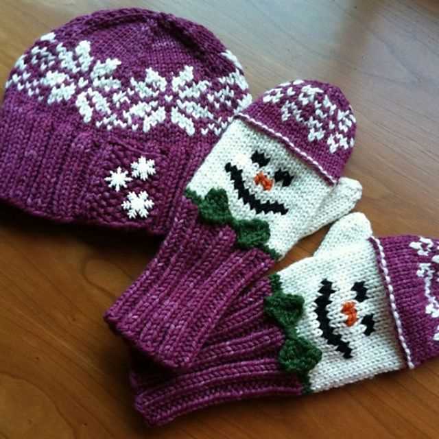 Childrens hats and mittens knitting patterns