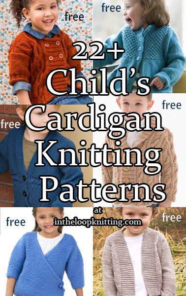 Childs cardigan knitting pattern free