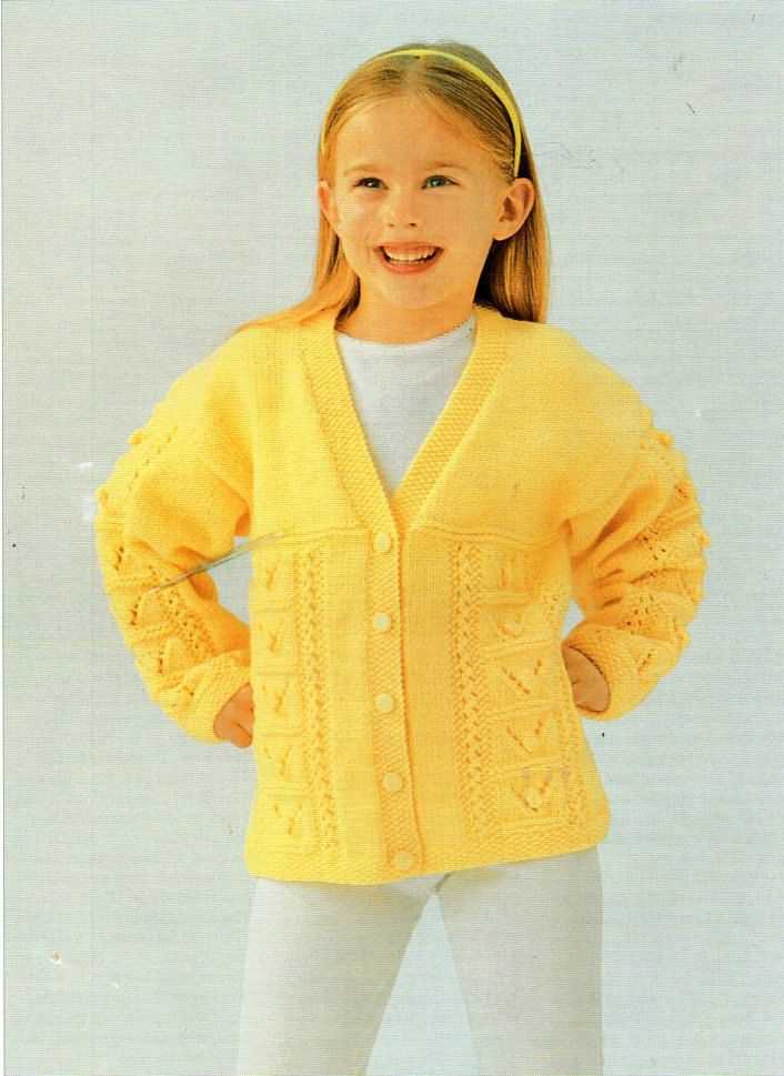 Childs cardigan knitting pattern free